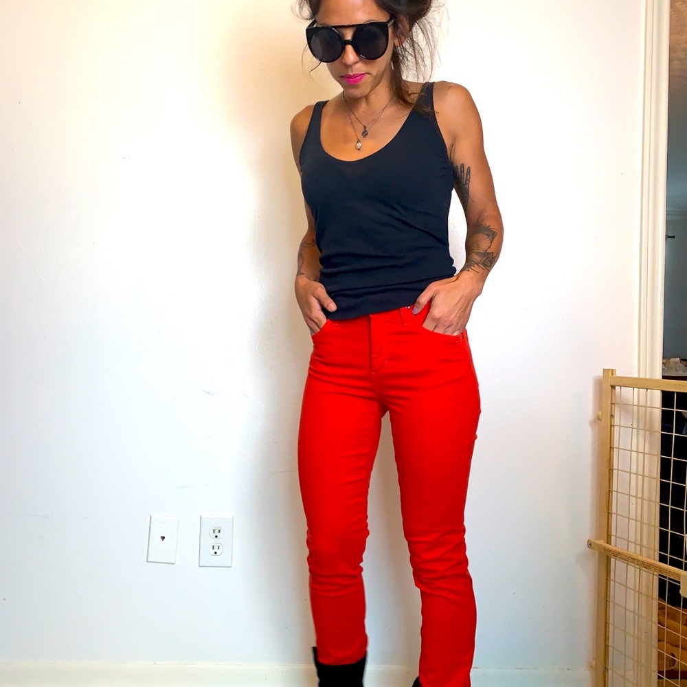 Citizens of Humanity Red Skinny Jean